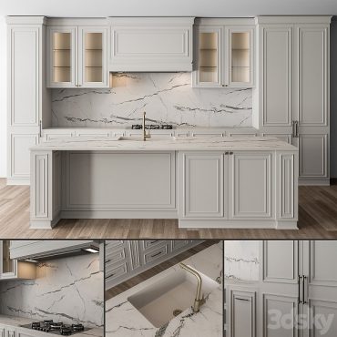 مدل سه بعدی کابینت کلاسیک 609 مدل سه بعدی کابینت کلاسیک 609