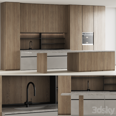 مدل سه بعدی کابینت مدرن 522 مدل سه بعدی کابینت مدرن 522