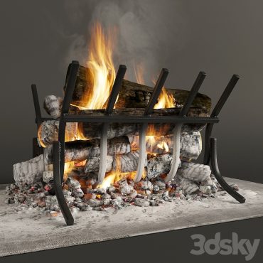 مدل سه بعدی هیزم شومینه 163 مدل سه بعدی هیزم شومینه 163