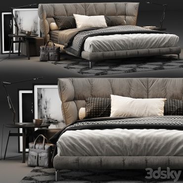 مدل سه بعدی تخت کلاسیک 258 مدل سه بعدی تخت کلاسیک 258