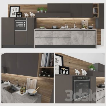 مدل سه بعدی کابینت مدرن 220 مدل سه بعدی کابینت مدرن 220