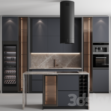 مدل سه بعدی کابینت مدرن 222 مدل سه بعدی کابینت مدرن 222