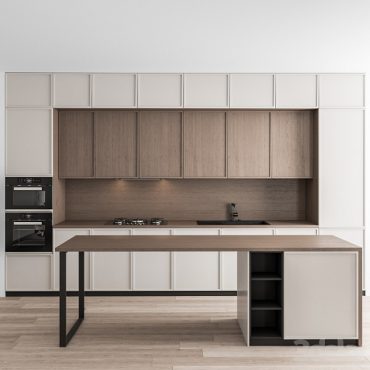 مدل سه بعدی کابینت مدرن 204 مدل سه بعدی کابینت مدرن 204