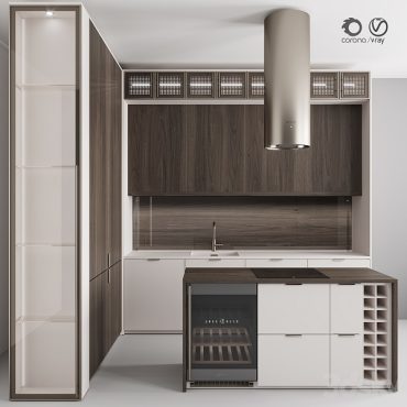 مدل سه بعدی کابینت مدرن 198 مدل سه بعدی کابینت مدرن 198