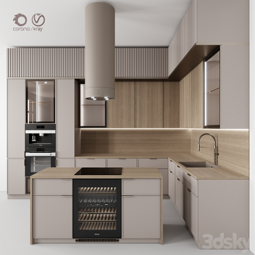 مدل سه بعدی کابینت مدرن 206 مدل سه بعدی کابینت مدرن 206