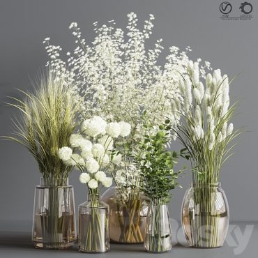 مدل سه بعدی گل و گلدان رومیزی 279 مدل سه بعدی گل و گلدان رومیزی 279
