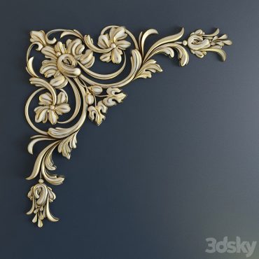 مدل سه بعدی گچبری تزیینی 131 مدل سه بعدی گچبری تزیینی 131