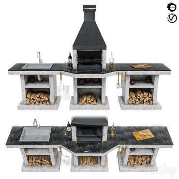 مدل سه بعدی باربیکیو 108 مدل سه بعدی باربیکیو 108