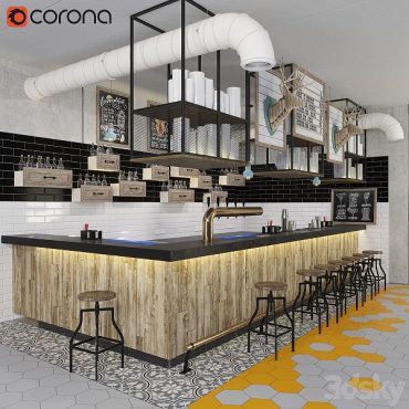 مدل سه بعدی کانتر بار 196 مدل سه بعدی کانتر بار 196