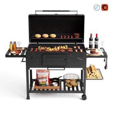 مدل سه بعدی باربیکیو 107 مدل سه بعدی باربیکیو 107