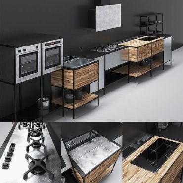 مدل سه بعدی کابینت مدرن 248 مدل سه بعدی کابینت مدرن 248