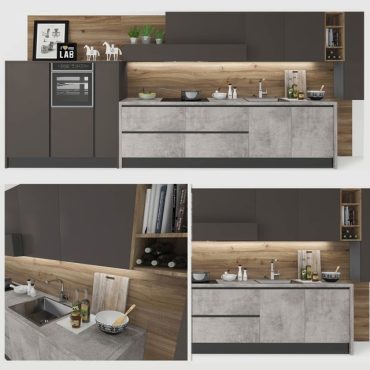 مدل سه بعدی کابینت مدرن 232 مدل سه بعدی کابینت مدرن 232