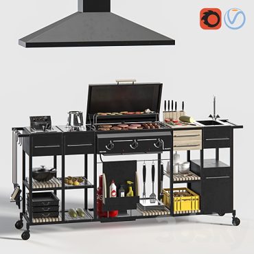 مدل سه بعدی باربیکیو 112 مدل سه بعدی باربیکیو 112