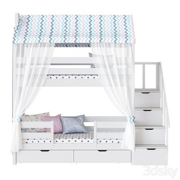 مدل سه بعدی تخت کودک 259 مدل سه بعدی تخت کودک 259