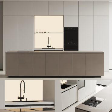 مدل سه بعدی کابینت مدرن 277 مدل سه بعدی کابینت مدرن 277