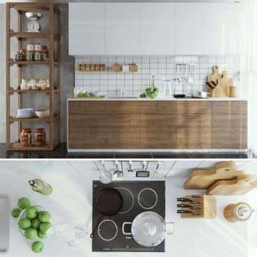 مدل سه بعدی کابینت مدرن 232 مدل سه بعدی کابینت مدرن 232