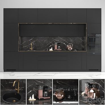 مدل سه بعدی کابینت مدرن 261 مدل سه بعدی کابینت مدرن 261