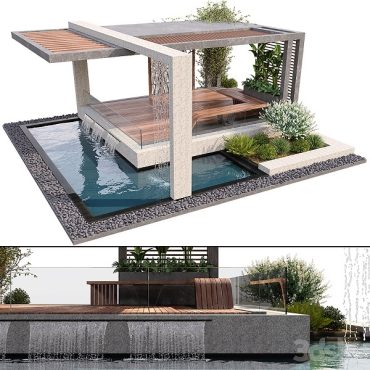 مدل سه بعدی فضای باز و محوطه 142 مدل سه بعدی فضای باز و محوطه 142