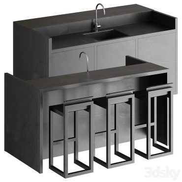 مدل سه بعدی کابینت مدرن 239 مدل سه بعدی کابینت مدرن 239