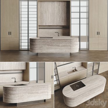 مدل سه بعدی کابینت مدرن 251 مدل سه بعدی کابینت مدرن 251