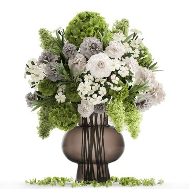 مدل سه بعدی گل و گلدان رومیزی 380 مدل سه بعدی گل و گلدان رومیزی 380