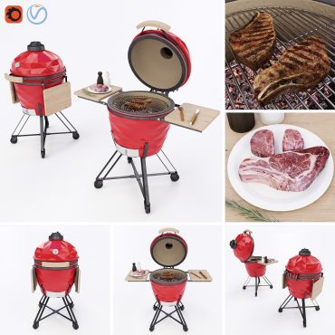 مدل سه بعدی باربیکیو 128 مدل سه بعدی باربیکیو 128