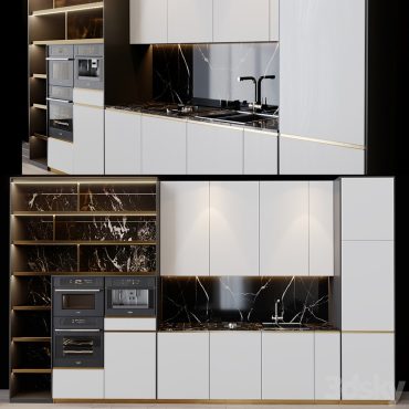 مدل سه بعدی کابینت مدرن 376 مدل سه بعدی کابینت مدرن 376
