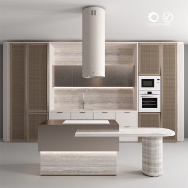 مدل سه بعدی کابینت مدرن 375 مدل سه بعدی کابینت مدرن 375