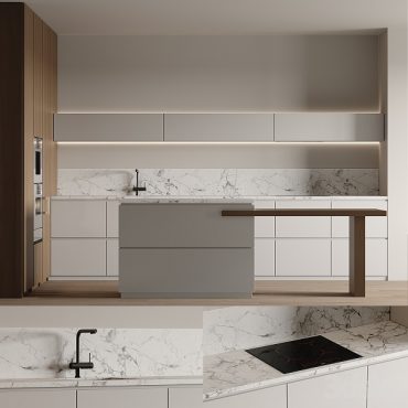 مدل سه بعدی کابینت مدرن 373 مدل سه بعدی کابینت مدرن 373