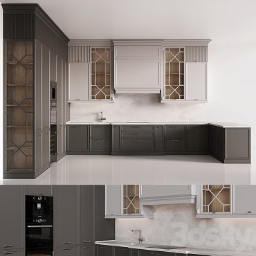 مدل سه بعدی کابینت مدرن 366 مدل سه بعدی کابینت مدرن 366