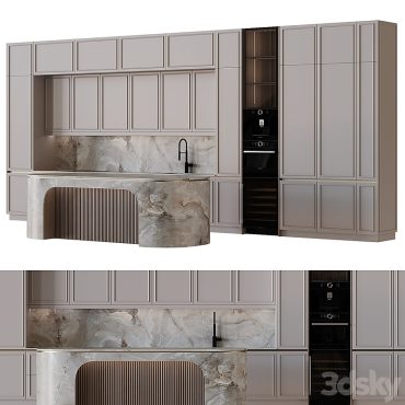 مدل سه بعدی کابینت مدرن 379 مدل سه بعدی کابینت مدرن 379