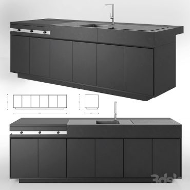 مدل سه بعدی کابینت مدرن 401 مدل سه بعدی کابینت مدرن 401