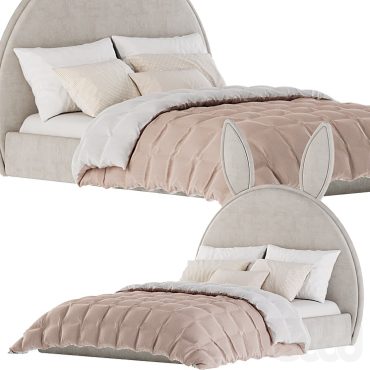 مدل سه بعدی تخت کودک 399 مدل سه بعدی تخت کودک 399