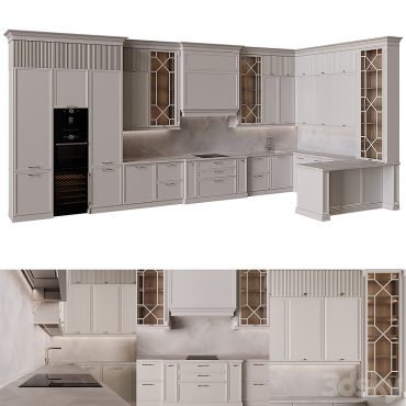 مدل سه بعدی کابینت نئوکلاسیک 406 مدل سه بعدی کابینت نئوکلاسیک 406