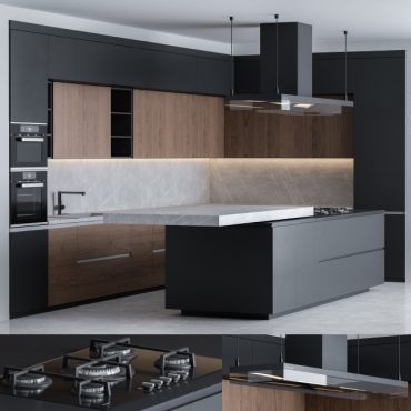 مدل سه بعدی کابینت مدرن 408 مدل سه بعدی کابینت مدرن 408