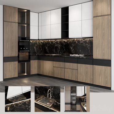 مدل سه بعدی کابینت مدرن 435 مدل سه بعدی کابینت مدرن 435