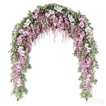 مدل سه بعدی گل آویز 173 مدل سه بعدی گل آویز 173
