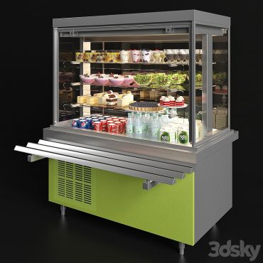 مدل سه بعدی یخچال کافی شاپ 386 مدل سه بعدی یخچال کافی شاپ 386