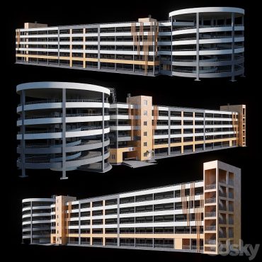 مدل سه بعدی پارکینگ عمومی 238 مدل سه بعدی پارکینگ عمومی 238