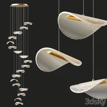 مدل سه بعدی لوستر مدرن 827 مدل سه بعدی لوستر مدرن 827