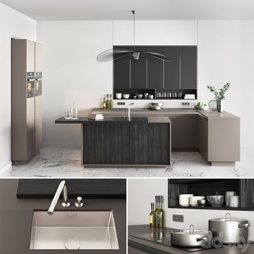 مدل سه بعدی کابینت مدرن 458 مدل سه بعدی کابینت مدرن 458