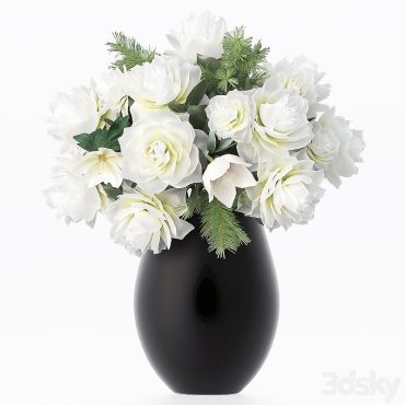 مدل سه بعدی گل و گلدان رومیزی 677 مدل سه بعدی گل و گلدان رومیزی 677