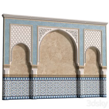مدل سه بعدی نمای کاشیکاری کلاسیک 144 مدل سه بعدی نمای کاشیکاری کلاسیک 144