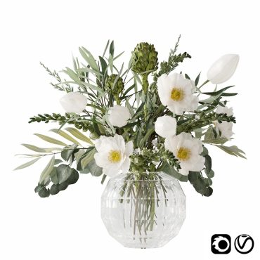 مدل سه بعدی گل و گلدان رومیزی 679 مدل سه بعدی گل و گلدان رومیزی 679