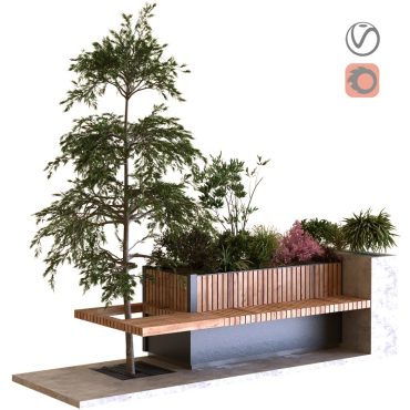مدل سه بعدی فضای باز و محوطه 207 مدل سه بعدی فضای باز و محوطه 207