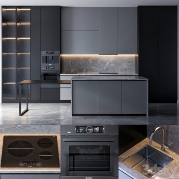 مدل سه بعدی کابینت مدرن 479 مدل سه بعدی کابینت مدرن 479