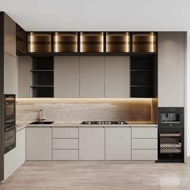 مدل سه بعدی کابینت مدرن 497 مدل سه بعدی کابینت مدرن 497