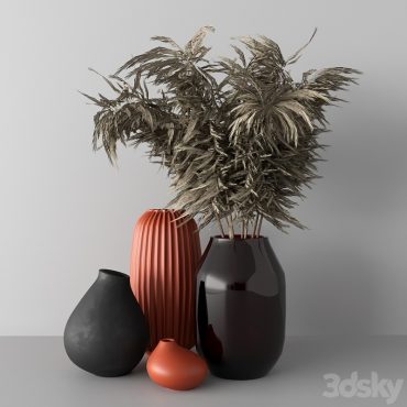 مدل سه بعدی ظرف و ظروف دکوری 323 مدل سه بعدی ظرف و ظروف دکوری 323
