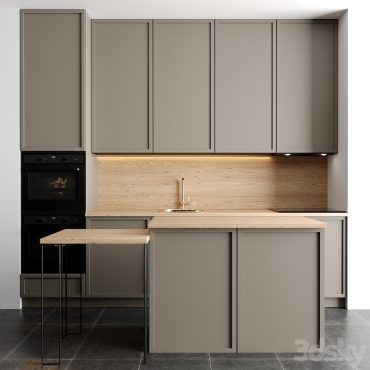 مدل سه بعدی کابینت مدرن 614 مدل سه بعدی کابینت مدرن 614
