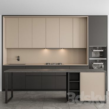 مدل سه بعدی کابینت مدرن 629 مدل سه بعدی کابینت مدرن 629